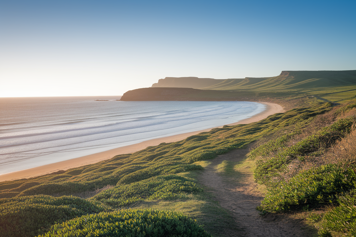 cap-vert-plage-vagues-chemin