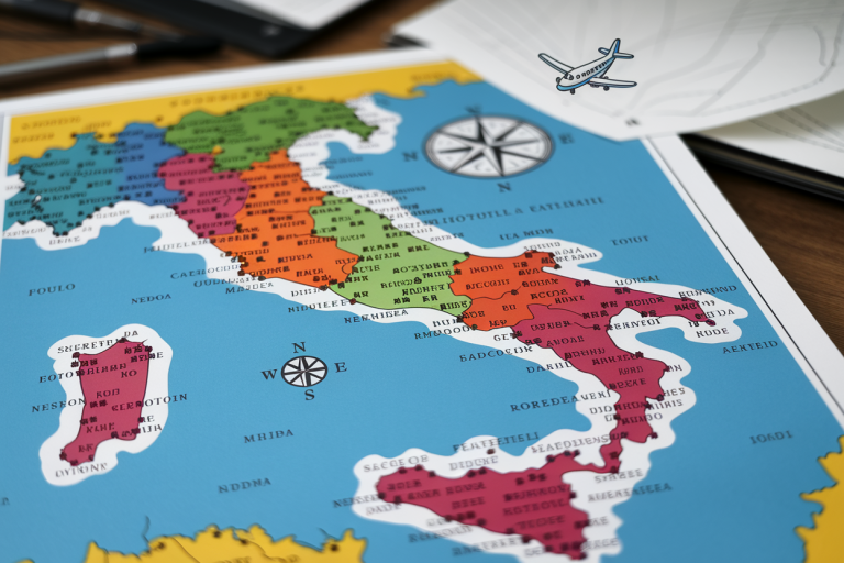 Aéroports en Italie du Sud : Carte des Aéroports Internationaux