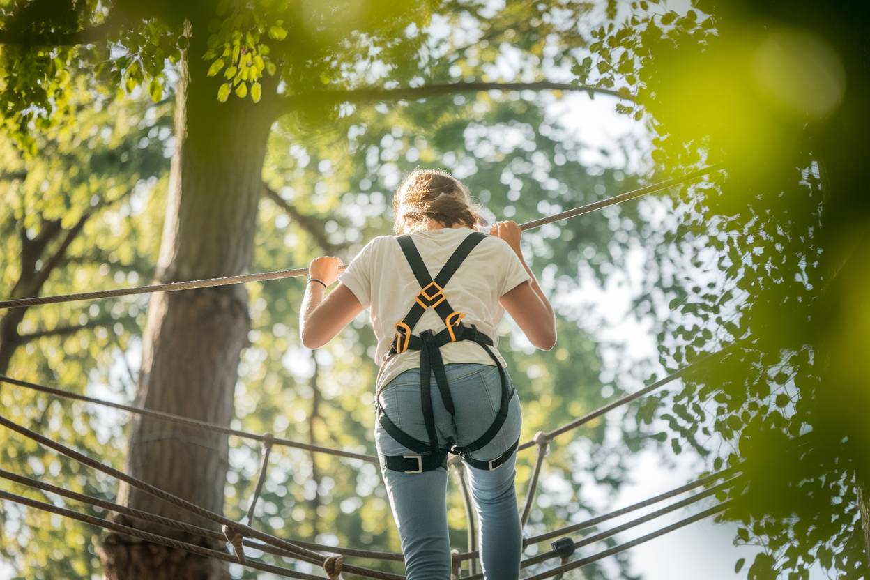 personne-dos-harnais-parcours-arbres