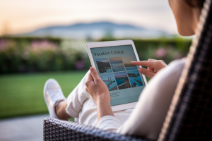 personne-tenue-vacances-terrasse-tablette