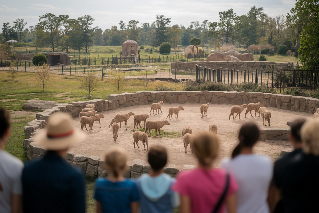 visiteurs-enclos-parc-sauvage